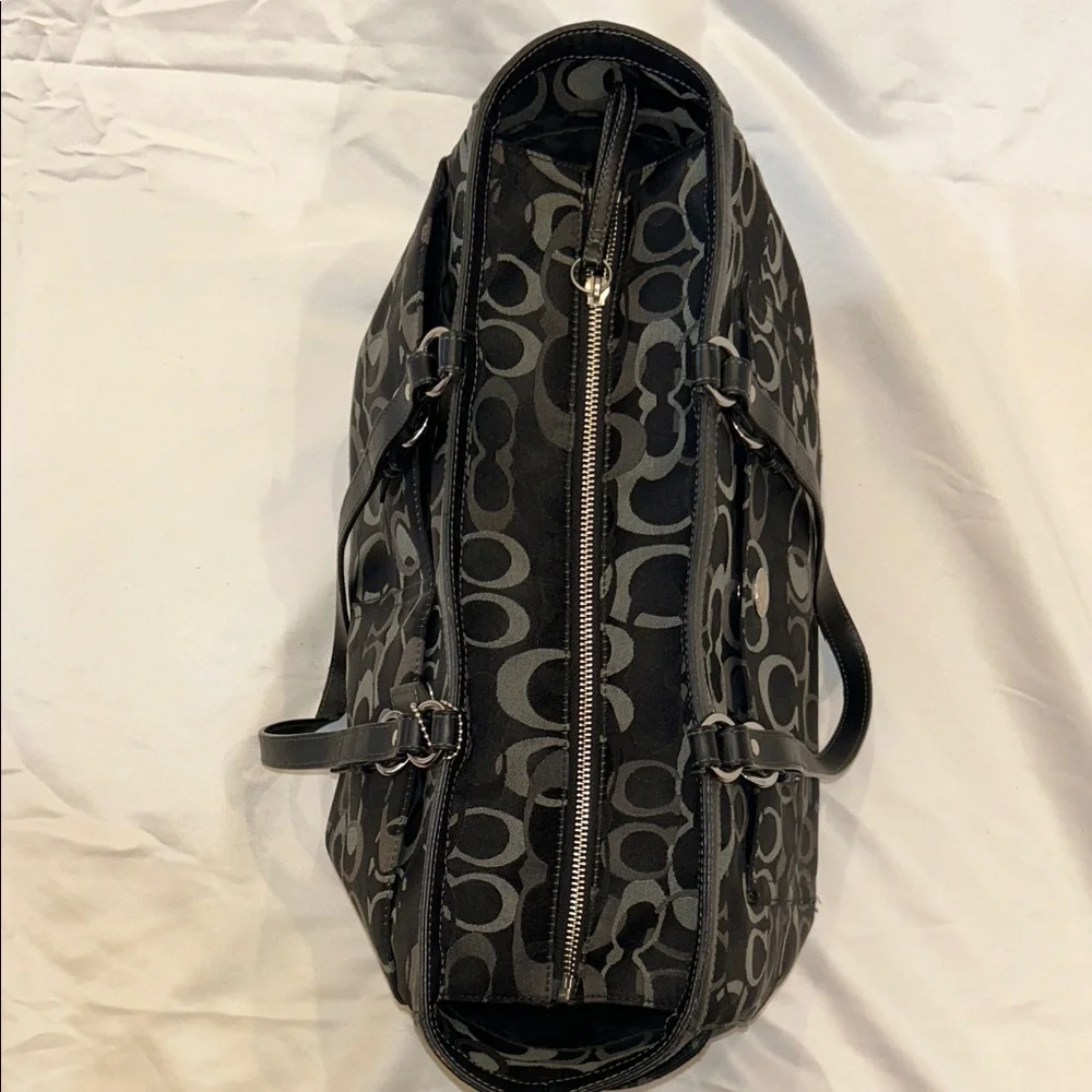 Coach Black and Gray Signature Baby Bag - Picture 14 of 14